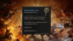 Glacial Fissure Nightmare Sigil