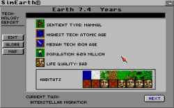 Скриншот к игре SimEarth