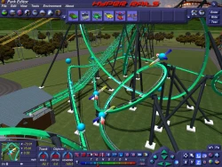 Скриншот к игре Hyper Rails: Advanced 3D Roller Coaster Design
