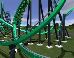 Скриншот к игре Hyper Rails: Advanced 3D Roller Coaster Design