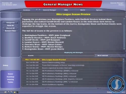NHL Eastside Hockey Manager 2005 Screenshots