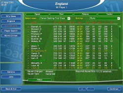 Marcus Trescothick's Cricket Coach Screenshots