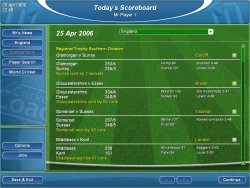 Marcus Trescothick's Cricket Coach Screenshots