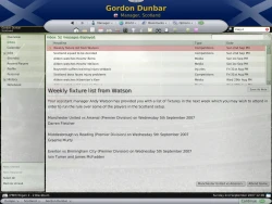 Скриншот к игре Football Manager 2008