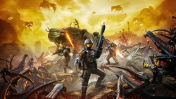  Starship Troopers Extermination's 16-person bug battles are now available in a 1.0 version.